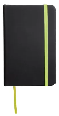 Produktbild von Pocket Notizbuch DIN A5 80 Blätter integriertes Lesezeichen hellgrün/schwarz BWI
