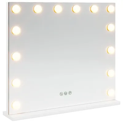 Obrázok produktu pre LED zrkadlo na umývadlo Biela 50 x 10 x 44 cm Sklo a oceľ