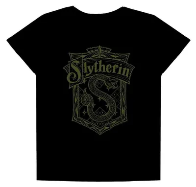 Image de T-shirt "Slytherin" pour femmes, Harry Potter, modèle TV43280 (taille S), couleur noire