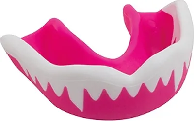 Image de Protection buccale Gilbert Mundschutz Sport Viper, rose et blanc, pour adultes, boîte de 10 pièces