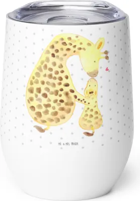 Produktbild von Mr. & Mrs. Panda Thermobecher Giraffe Kind - Weiß - Geschenk, Edelstahlbecher, Afrika, Mutter, Mama, kaffee tasse, Lieblingsmensch, Thermo Becher, Sohn, glühweinbecher