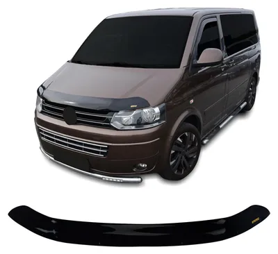 Image de Bra Capot Déflecteur Protection Pour Volkswagen Caravelle T5 2009-2014, Aérodynamique, Assemblage Facile, Aucun perçage requis