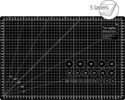 Zdjęcie produktu dla Texi Mata do cięcia 45 x 30 cm Black