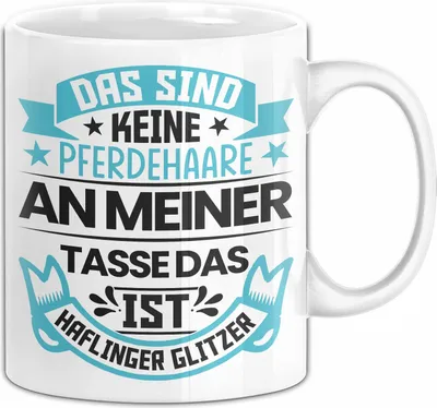 Produktbild von Haflinger Tasse Geschenk Pferde-Liebhaberin Haflinger-Liebhaberin Geschenkidee Pferde Reiterin (Weiß)