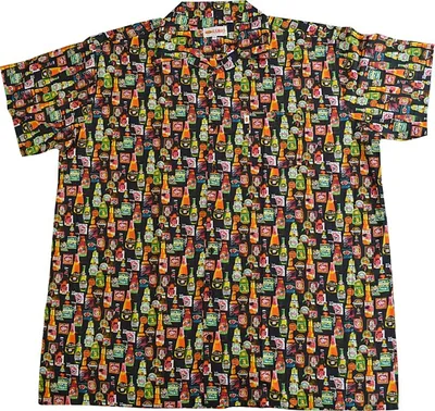 Produktbild von Übergrößen Kurzarm-Herren-Hawaiihemd KAMRO Beer schwarz 12XL