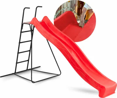 Produktbild von Spielturmking Rutsche WATERSLIDE 2,90 m mit Leiter - Rot 32402-25
