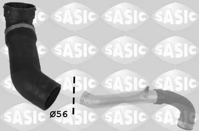Produktbild von SASIC 3356043 Turbo Ladeluftschlauch für BMW X3 (E83)