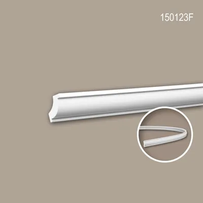 Produktbild von PROFHOME 150123F flexible Eckleiste Stuckleiste aus flexiblem Polyurethan 2 m