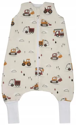 Produktbild von Sommer Babyschlafsack mit Füßen und Socken 0.5 TOG 100% Baumwolle S 74-86