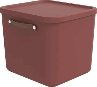 Produktbild von Rotho Aufbewahrungsbox 40L Maloja - Kunststoffbox mit Deckel - Stapelbox 39,5 x 38,0 x 34,0 cm - Plastikbox Ordnungsbox Allzweckkiste