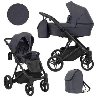Produktbild von Kinderwagen Kunert Lazzio 2in1 – Farbe: Anthrazit