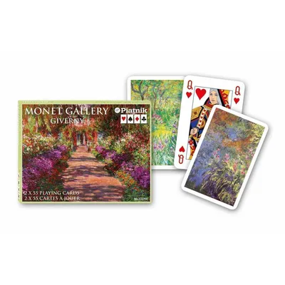 Imagen del producto de Cartas del juego Piatnik Monet, Giverny – Juego de dos mazos