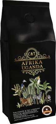 Produktbild von Länderkaffee Aus Afrika - Uganda (Ganze Bohne,1000g) - Spitzenkaffee - Säurearm, Schonend Und Frisch Geröstet