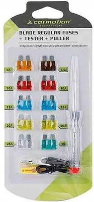 Obrázok produktu pre Uni-Plattensicherungen & Spannungsprüfer Set, 10 Stk.