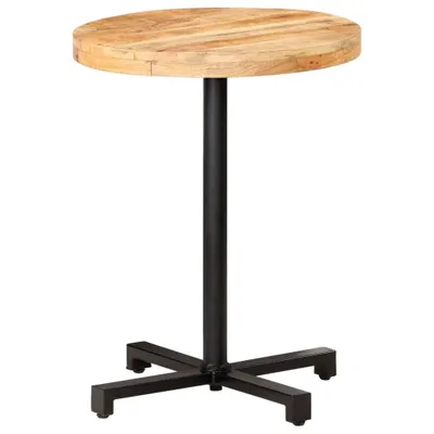 Produktbild von Möbel Bistrotisch Rund Ø60x75 cm Raues Mangoholz - Esszimmertisch 320265