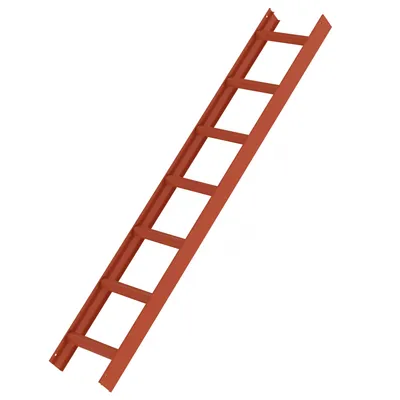 Zdjęcie produktu dla Guenzburger Steigtechnik 11114 Aluminiowa drabina dachowa czerwona 3,6 kg