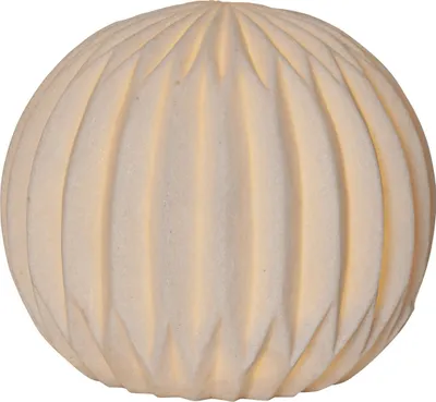 Produktbild von LED Outdoor-Leuchte ,Sandy', Leuchtkugel aus Sandstein, weiß, Ø 25cm