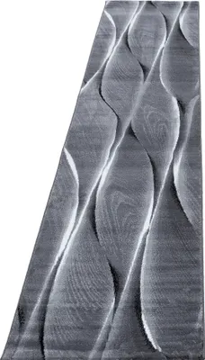 Produktbild von Teppich Läufer Wohnzimmer Schwarz 80x300 Ombre Design aus Polypropylen