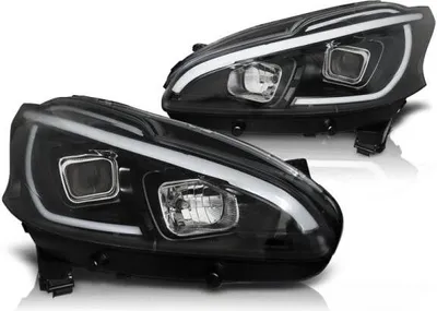 Produktbild von Scheinwerfer LED Tagfahrlicht Optik passend für Peugeot 208 Bj. 12-15 Schwarz LTI
