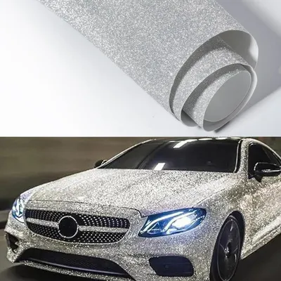 Obrázok produktu pre Samolepiaca fólia striebornej farby s trblietavým efektom, biela, diamantový vzor, 30 x 200 cm, vodeodolná, s odvzdušňovacími kanálikmi