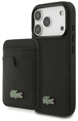 Immagine prodotto di Set Lacoste Petit Pique MagSafe per iPhone 17 Pro nero