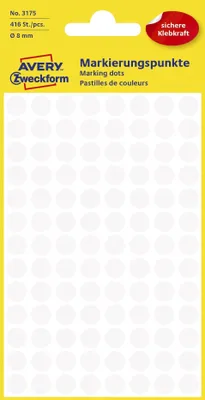 Immagine prodotto di AVERY Zweckform Punto di marcatura Diametro: 8 mm Materiale: carta