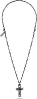 Produktbild von Police Herren Kette Crossed Out aus Edelstahl mit Kreuz