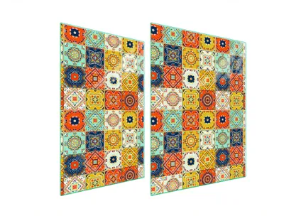 Produktbild von Glasschutzplatte Für Herd 70X52 Mosaik