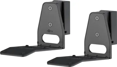Immagine prodotto di Goobay 71194 Supporto a parete per diffusori Modern Era 3 Flex, nero - 2 pezzi, compatibile con Sonos Era 300, supporto per diffusori sicuro e discreto