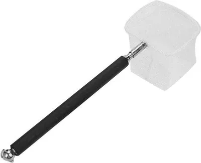 Immagine prodotto di Mini canna da acquario per gamberetti, 20-575 cm, pieghevole, nera, con rete.