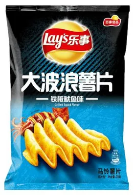 Zdjęcie produktu dla Lay's Deep Ridged Squid 70g CHINY
