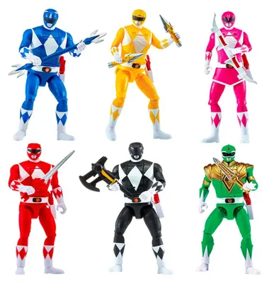 Immagine prodotto di Bizak Power Rangers, action figure "Auto Morphin", multicolore, per bambini, taglia unica