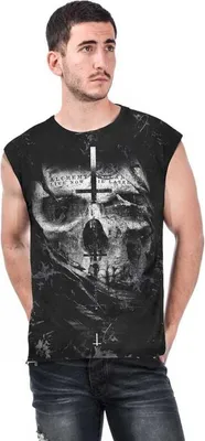 Produktbild von Alchemy England Tank-Top Herren From The Shadows Man`s Sleeveless T-Shirt schwarz M