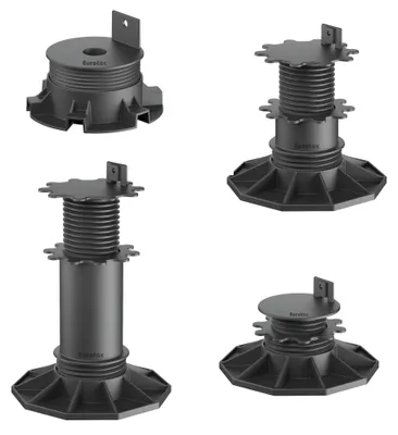 Produktbild von EUROTEC Stelzlager Plattenlager Stellfuss ECO Höhenausgleich 1,9 bis 22,0cm