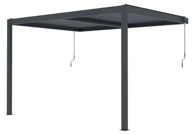 Zdjęcie produktu dla Pergola bioklimatyczna G21 Trenton 4x3 m, antracytowa aluminiowa