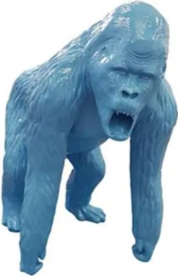 Zdjęcie produktu dla Abstrakcyjna Niebieska Figura Goryla Rzeźba Dekoracja Ogrodu 130cm Statuetki