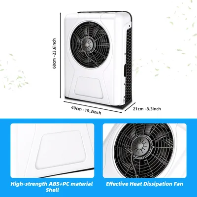 Imagen del producto de Aire acondicionado estacionario eléctrico - 12V - 960 W de potencia - 66x49x21 cm
