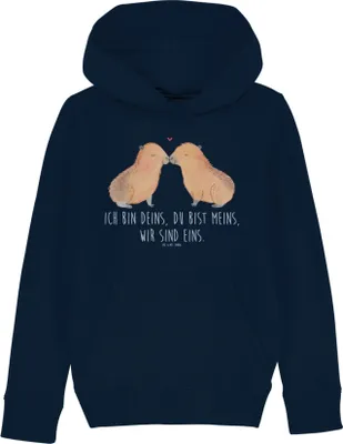 Produktbild von Mr. & Mrs. Panda Kinderpullover Capybara Liebe 12-14 Jahre (152/164) - French Navy - Geschenk, Pullover, Valentinstag, Liebesspruch, Jahrestag, Sweatshirt, Hoody, Sweater