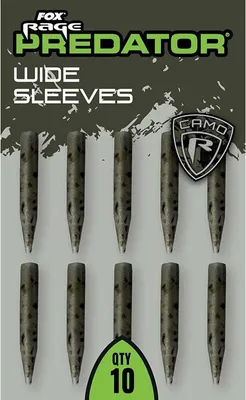 Zdjęcie produktu dla Fox Rage Predator Camo – rękawy z gumą – 10 sztuk