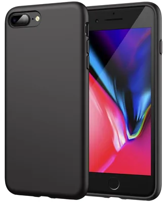 Productafbeelding van JETech siliconen hoesje voor iPhone 8 Plus/7 Plus, zwart