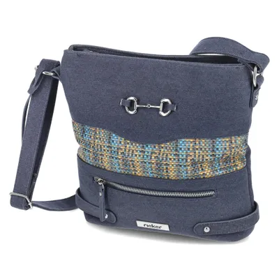 Produktbild von Rieker Damen Crossbody Bag/ Schultertasche/ Umhängetasche Blau Textil-Synthetik-MixS