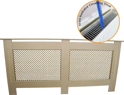 Immagine prodotto di MonsterShop Copertura per radiatore, copertura per termosifone, copertura per radiatore, copertura per impianto di riscaldamento, copertura a griglia 1720 mm (L) x 820 mm (A) x 188 mm (P)