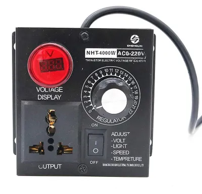 Productafbeelding van AC 220V 4000W instelbare spanningsregelaar motortoerentalregelaar