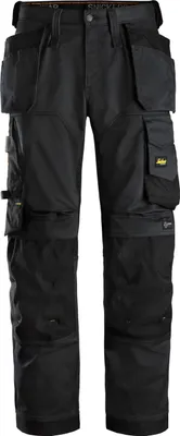 Produktbild von Snickers AllroundWork Stretch Loose Fit Arbeitshose m. Holstertaschen, EN 14404 Schwarz-56