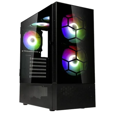 Produktbild von Kolink OBSERVATORY MX, Midi Tower, PC, Schwarz, ATX, micro ATX, Mini-ITX, Stahl, Gehärtetes Glas, Gaming