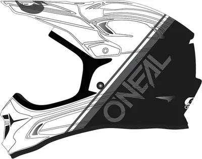 Produktbild von Oneal Sonus Split Downhill Helm Farbe: Weiß/Schwarz, Grösse: M (57/58)