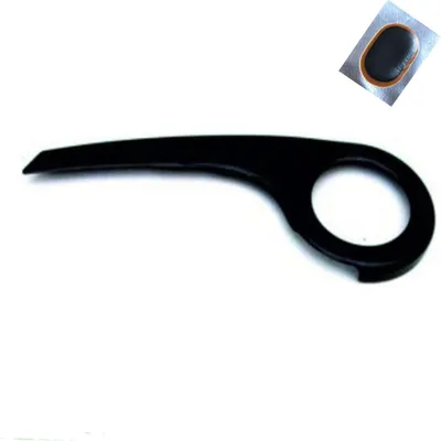 Produktbild von Kettenschützer 38 Zähne Schutzblech Fahrradkettenschutz Schwarz/Silber Schwarz inkl. Fahrradflicken