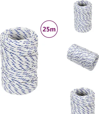 Immagine prodotto di vidaXL Corda da barca bianca 2 mm 25 m in polipropilene - Corde