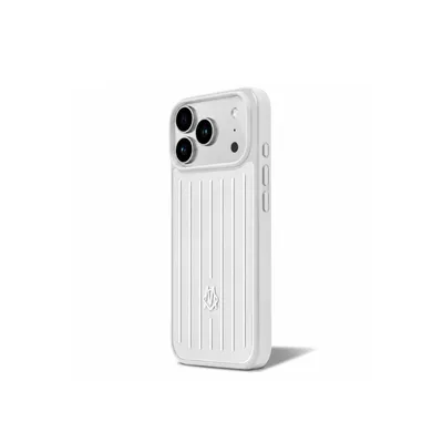 Produktbild von iPhone 17 Pro Max Aluminium Hülle im RIMOWA Stiel Silber