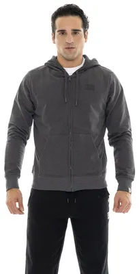 Produktbild von Leone Herren-Sweatshirt mit Kapuze und Basic-Reißverschluss